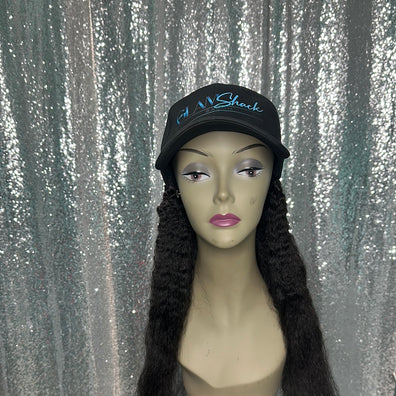 Wig Hat ( Black )